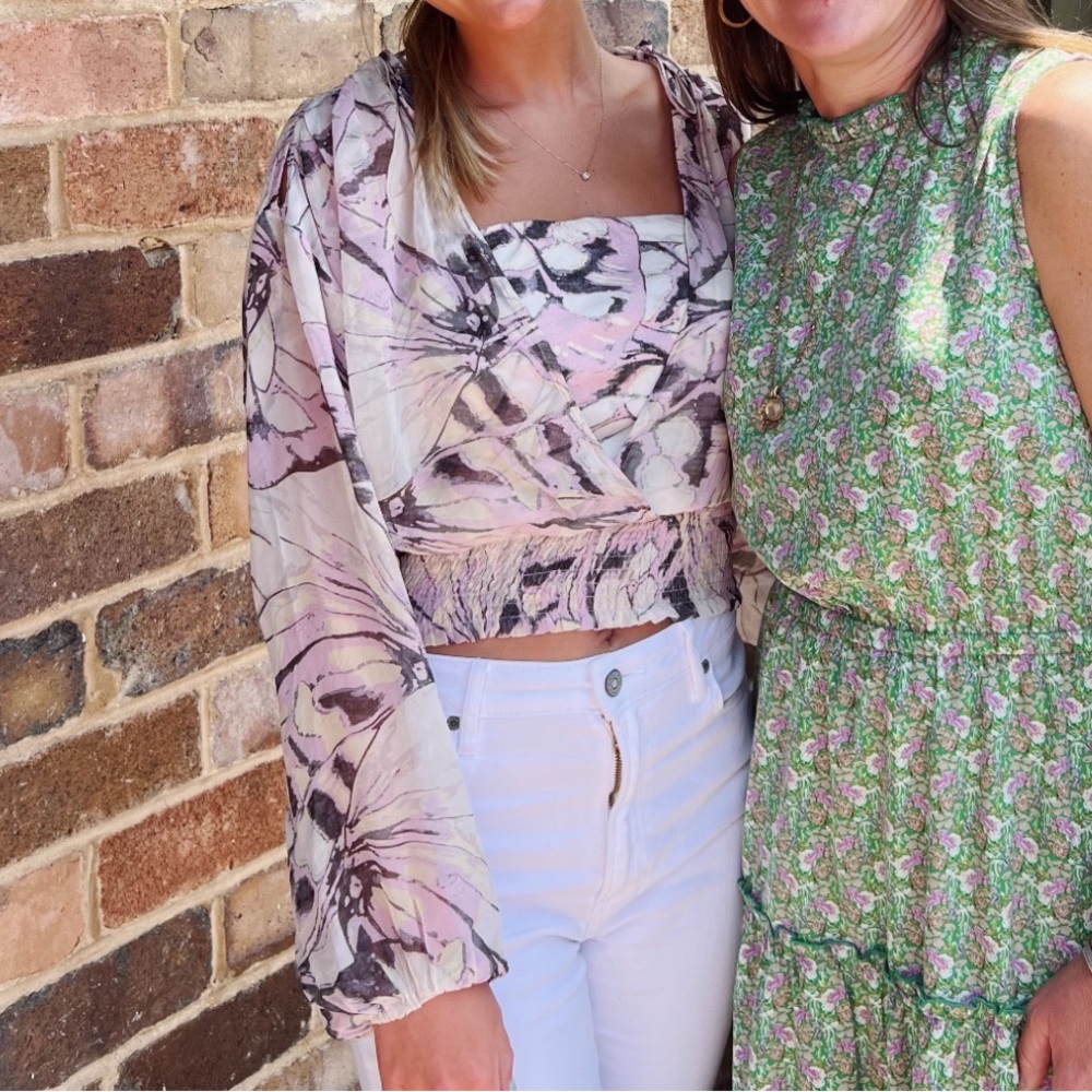 Anthropologie Floral Print Women's Top